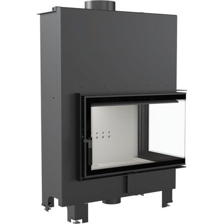 Угловая правая дровяная топка Kratki MBO/PW/15/P/BS/W