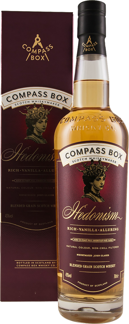 Compass Box Hedonism Blended Grain Scotch Whisky (gift box)
