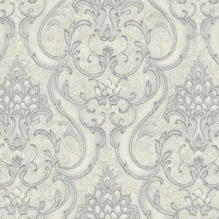 Обои Emiliana Parati Damasco Reale 73405 Винил на флизелине 1061005 БежевыйСерыйСеребряный Дамаск 12350₽