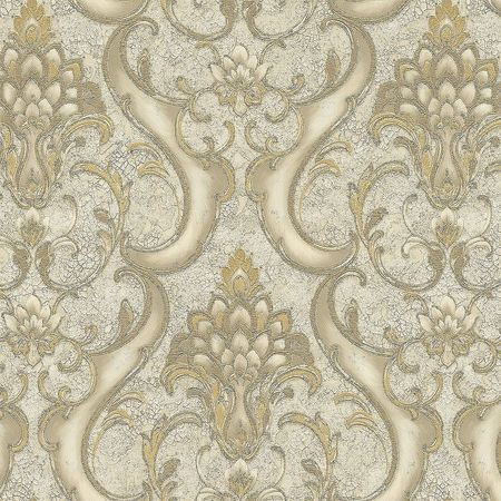 Обои Emiliana Parati Damasco Reale 73403 Винил на флизелине 1061005 БежевыйЗолото Дамаск 12350₽