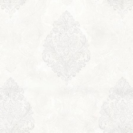 Обои Prima Italiana Ortisei 80525 Винил на флизелине 10610 БелыйСеребряный Дамаск 3500₽