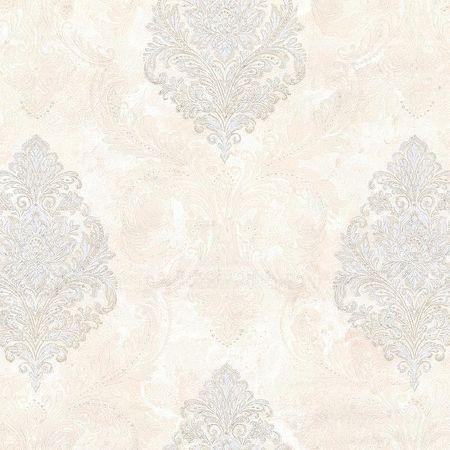 Обои Prima Italiana Ortisei 80524 Винил на флизелине 10610 БежевыйБирюзовый Дамаск 3500₽