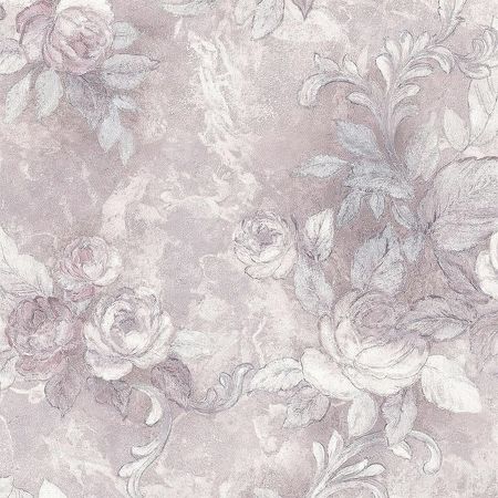 Обои Prima Italiana Ortisei 80504 Винил на флизелине 10610 РозовыйСеребряный Цветы 5200₽