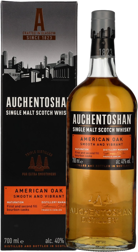 Auchentoshan American Oak Single Malt Scotch Whisky (gift box)