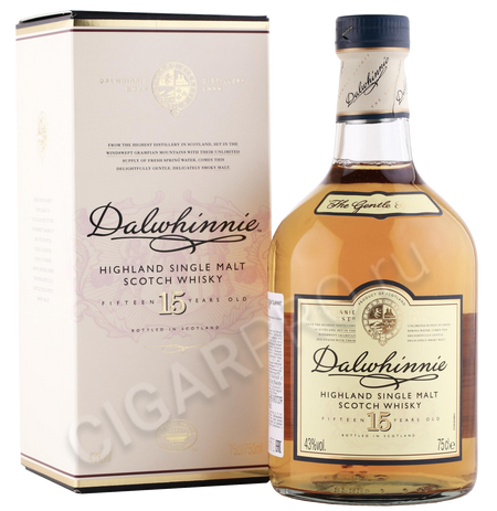 Dalwhinnie Highland Single Malt Scotch Whisky 15 y.o. (gift box)