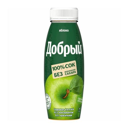 Сок Добрый Яблочный, 0,3 л