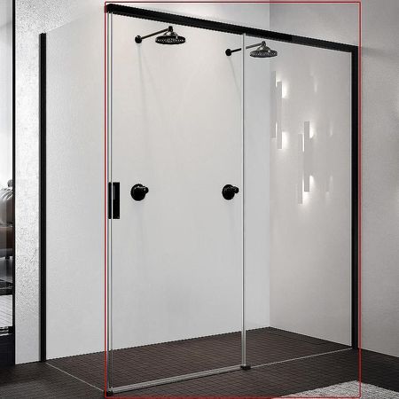 Душевая дверь Novellini Opera 120 R OPEPH119D-1H профиль Черный матовый стекло прозрачное 156000₽