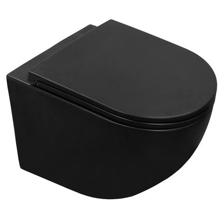 Унитаз Azario Grado AZ-0046N-MB подвесной Черный матовый с сиденьем Микролифт 13500₽