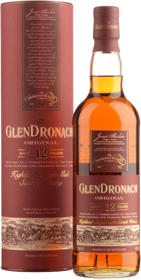 Glendronach Original Highland Single Malt Scotch Whisky 12 y.o. (gift box)