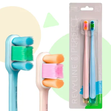 Зубная щетка Revyline Perfect 10000 DUO ПерсиковаяГолубая 890₽