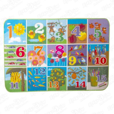 Коврик BUBURU Baby Цифры рулонный 120х180см купить недорого
