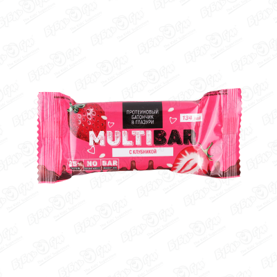 Батончик MULTIBAR клубника 40г