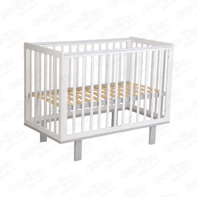 Кровать Polini Kids Simple классическая белая 340 60х120см купить недорого