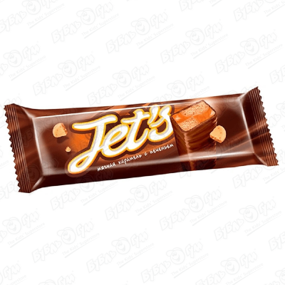 Батончик Jets с печеньем и мягкой карамелью 42г