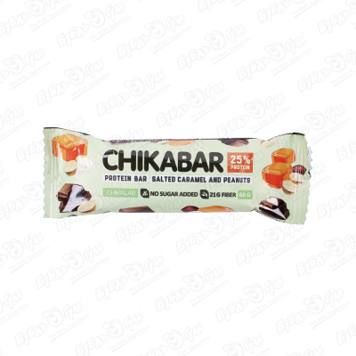 Батончик Chikalab глазированный арахис 60г