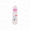 Бутылка babyland с рисунком шарики с силиконовой соской 240мл с 6мес розовая