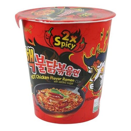 Лапша Samyang Рамэн со вкусом ЭкстраОстрой Курицы Бульдак 2хSpicy, 70г