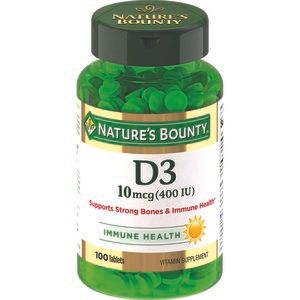 Nature's Bounty витамин D3 400 МЕ Таблетки 100 шт