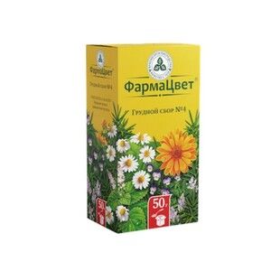 Грудной Сбор N4 сырье растительное 50 г 1 шт 307₽