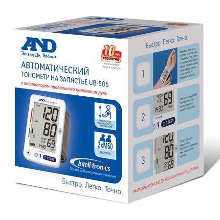 Эй энд Ди тонометр UB-505 автомат на запястье 4301₽
