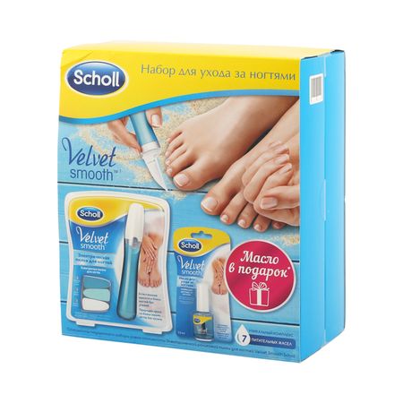 Шолл набор пилка электрическая д ухода за ногтямимасло д ногтей 75мл 2765₽