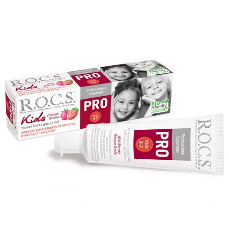 Рокс паста зубная Про Кидс Лесные ягоды от 3 до 7лет 45г 299₽