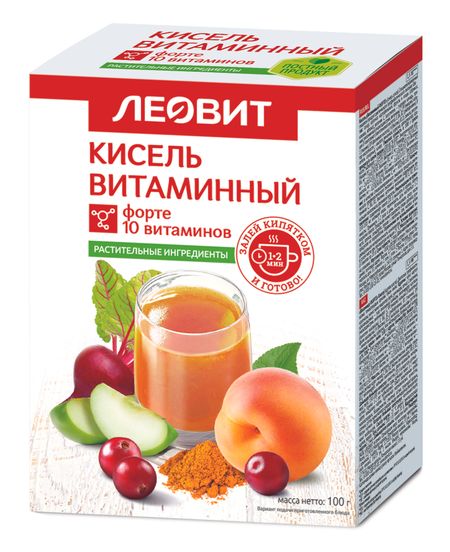 Леовит кисель Диетический Витамин форте 20г 5 225₽
