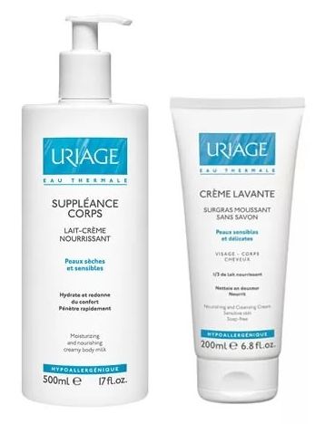 Урьяж набор О Термаль увлажняющее молочко д тела 500млочищающий пенящийся крем 200мл 1853₽