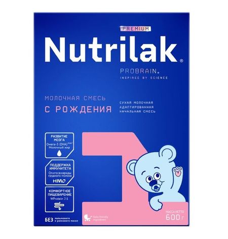 Нутрилак 1 смесь Премиум с 0 до 6 меспребиотики 600г 891₽