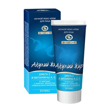 Акулий жир крем для лица ночной омега-3 витамины AEF 50мл 407₽