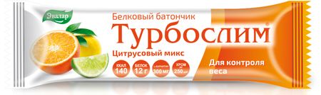 Турбослим цитрусовый микс для контроля веса батончик 50г 110₽