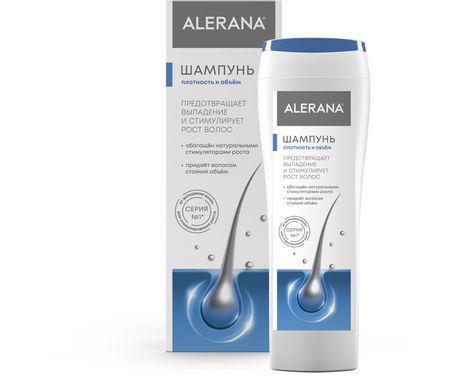 Алерана шампунь плотность и объем 250мл 589₽