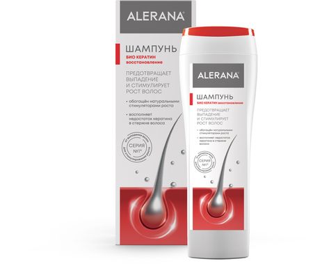Алерана шампунь био кератин восстан 250мл 589₽