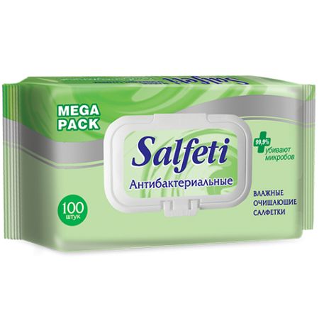 Салфети салфетки влажные антибактериальные 100 157₽