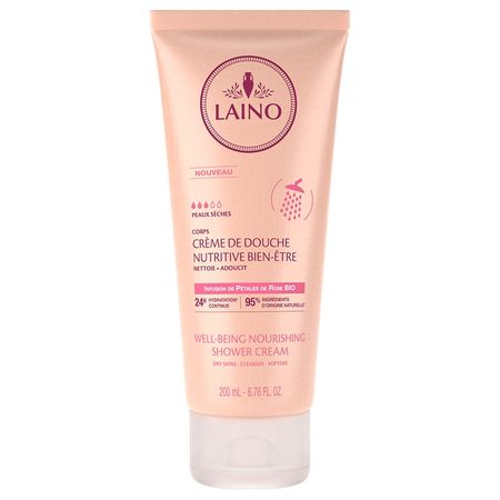 Лэно крем для душа органический питательный Роза для сухой кожи 200мл 1099₽