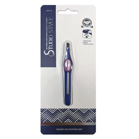 Ригла пинцет косметический с резиновой вставкой 264₽