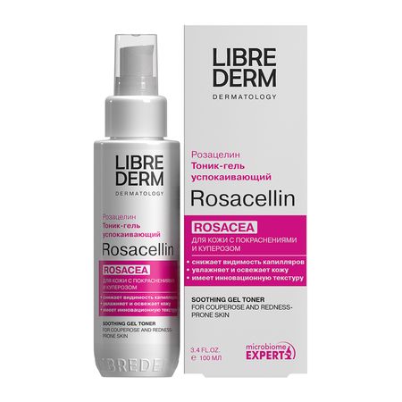 Либридерм Розацеллин тоник-гель успокаивающий 100мл 612₽