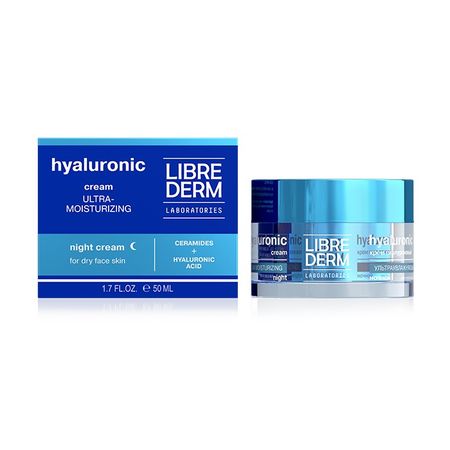 Либридерм Гиалуроновый крем для сухой кожи ночной ультраувлажняющий 50мл 1043₽