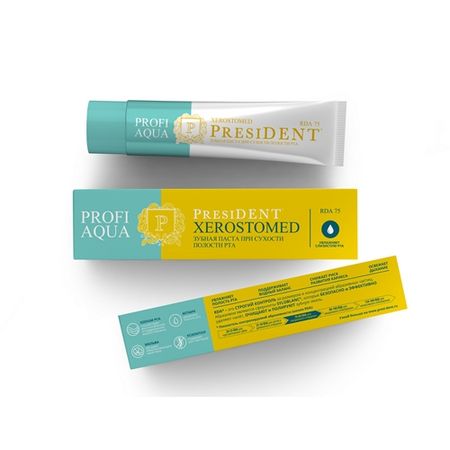 ПрезиДент Профи паста зубная Аква Ксеростомед 50мл 341₽