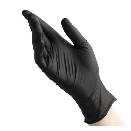 Ригла Бинови перчатки нитриловые смотровые черные рXL 200 6095₽