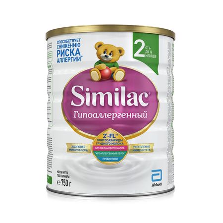 Симилак смесь молочная Гипоаллергенный 2 750г 929₽