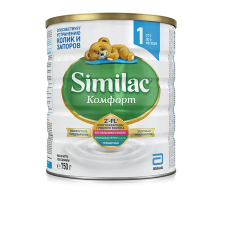 Симилак смесь молочная Комфорт 1 750г 2001₽