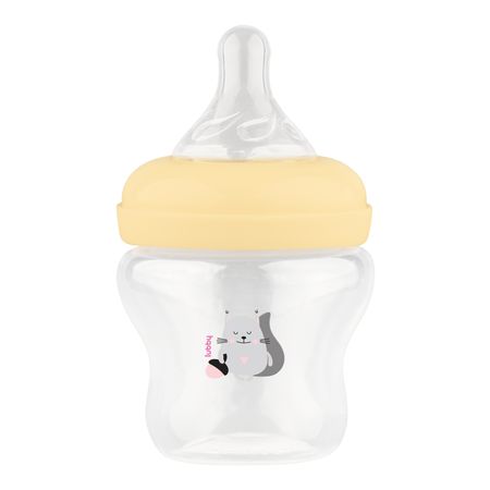 Лабби Бутылочка д кормления с соской молочной силикон с клап. шир. горл. 0 мес+ 125мл 23569