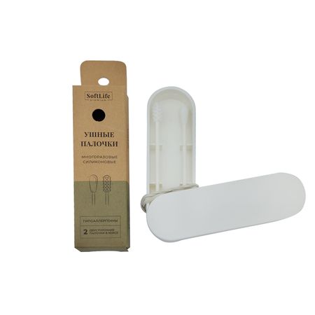 СофтЛайф премиум силиконовые палочки для ушей и макияжа 2в1 2 403₽