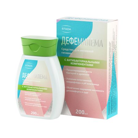 Дефемилема Эксперт средство для интимной гигиены с антибактер компонентами 200мл 213₽