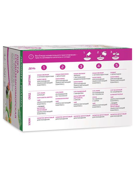 Худеем за неделю кейс Средиземноморская диета 962₽