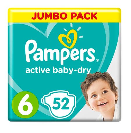 Памперс подгузники Актив Беби экстра лардж 13-18кг 52 2211₽
