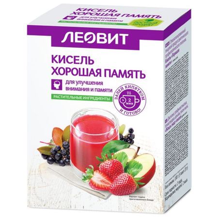 Леовит кисель Хорошая память пак 20г 5 182₽
