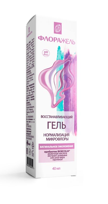 Флоражель гель для интимной гигиены восстанавливающий 40мл 784₽