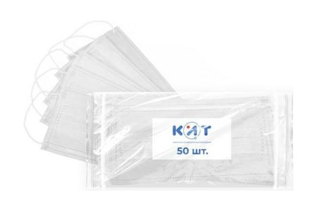 Маска медицинская Стандарт 50 белая 238₽